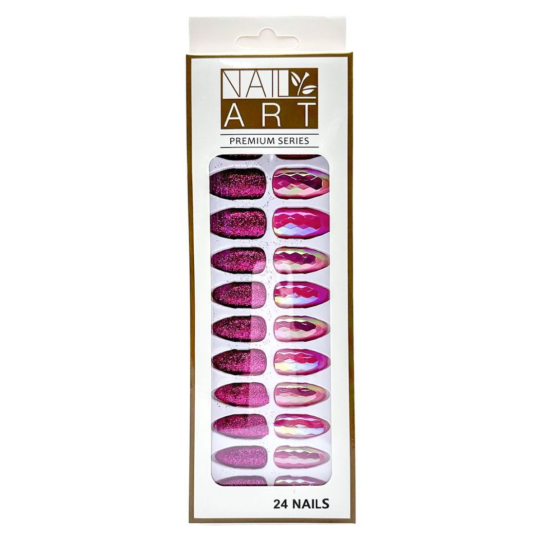 L-3 Sequins Gold Powder Nail 24 Pieces