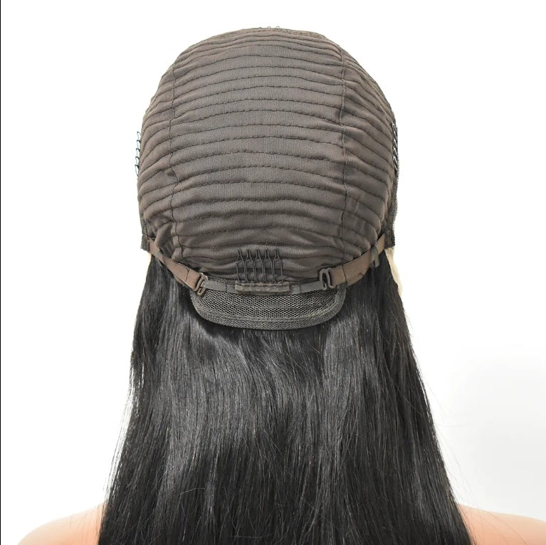 Hot Trend  Raw Cuticle Aligned Straight Lace Black Female Front Wig Thin Invisible HD Lace Human Hair