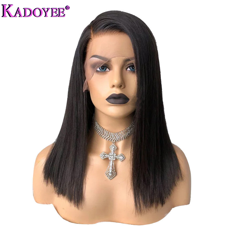 Europe, America, African Wigs,Female Human Hair Wigs, Front Lace Real Wigs