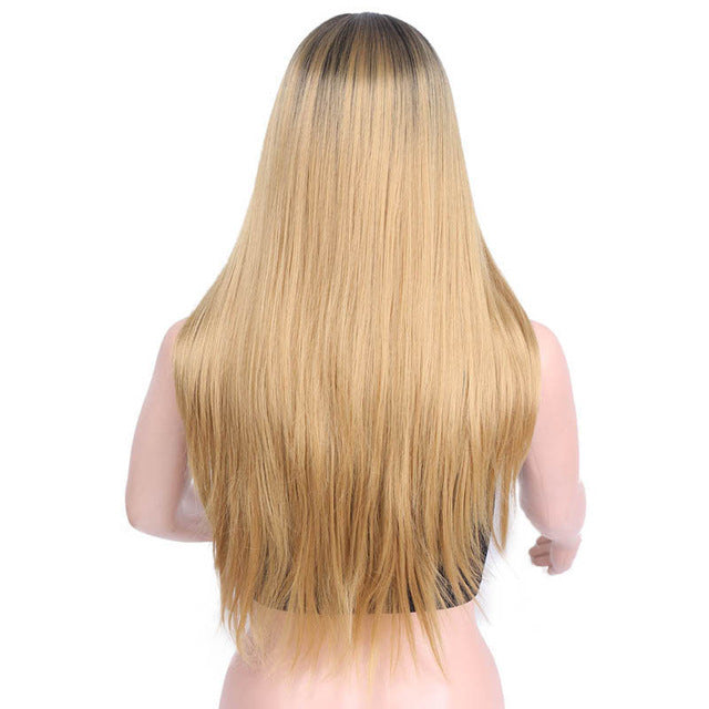 Women's fake long straight hair