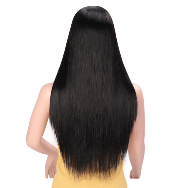 Women's fake long straight hair