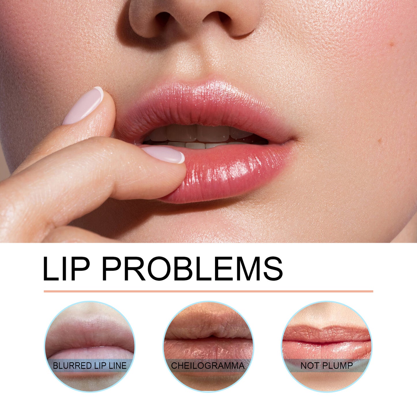 Mineral OilOUHOE Peel Off Lipliner Plump Lip Lines Show Lip Color Without Taking Off Makeup Peel Off Lipliner