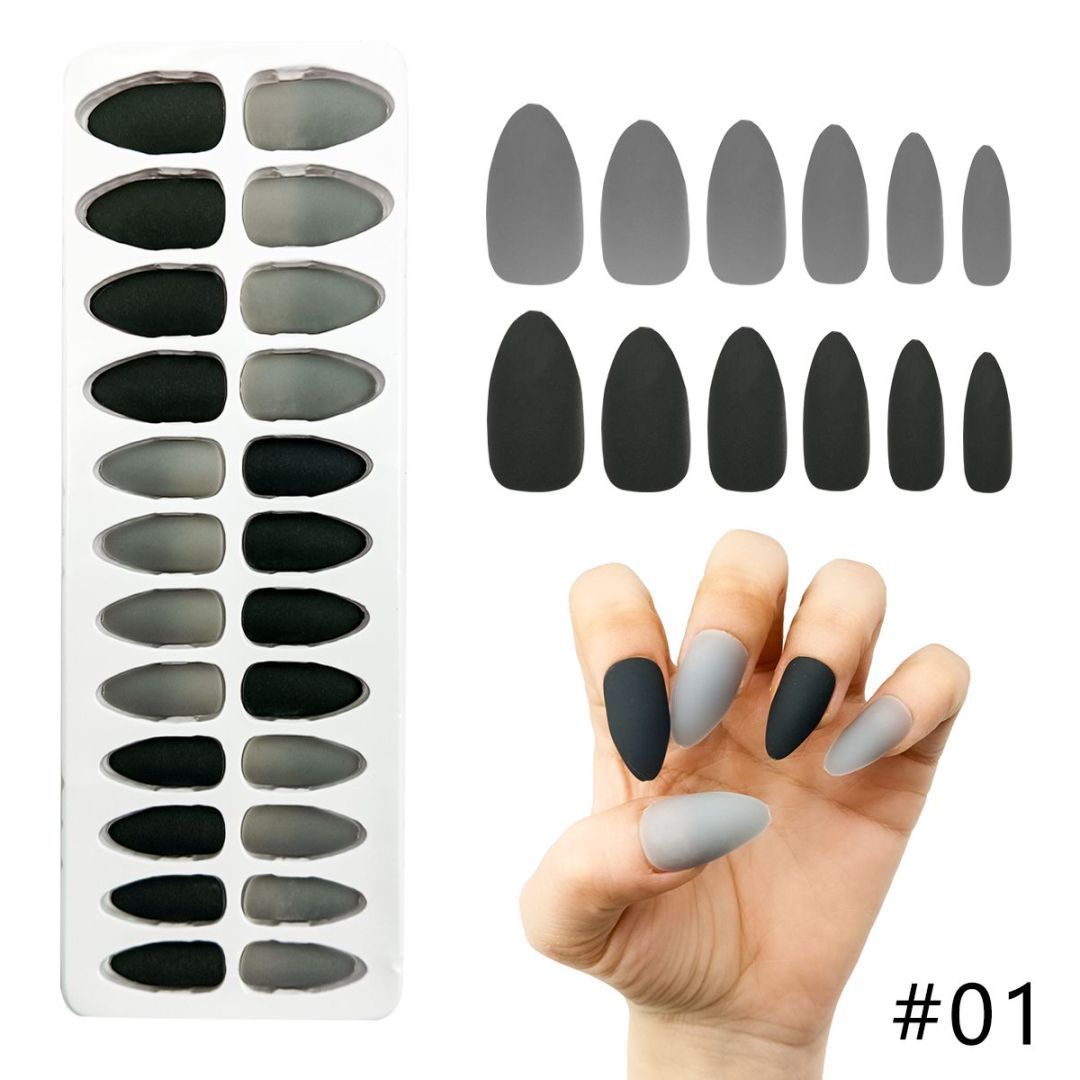 24 Pieces Of L-3 Matte Nails