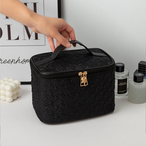 Black Premium Large Capacity Portable Travel Cosmetic Bag