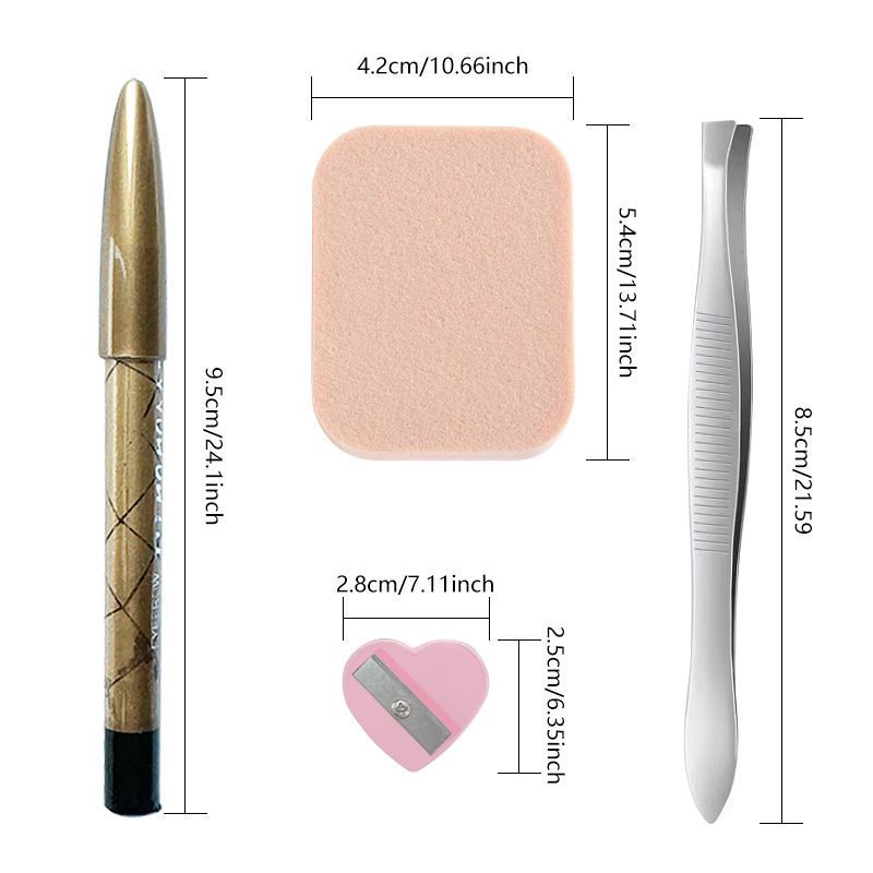 WEL-045 Eyebrow Trimming Knife Four-piece Tool