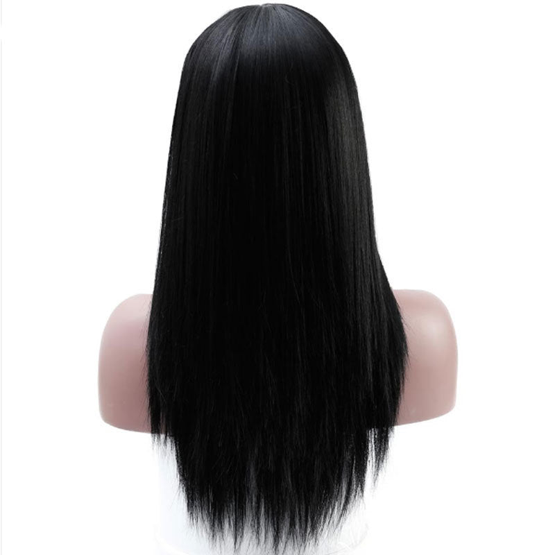 European And American Womens Long Straight Wig Headgear