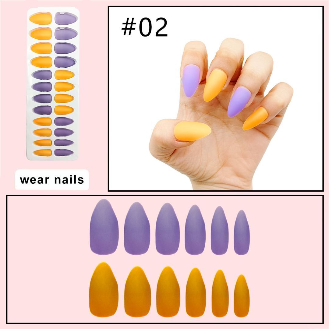 24 Pieces Of L-3 Matte Nails