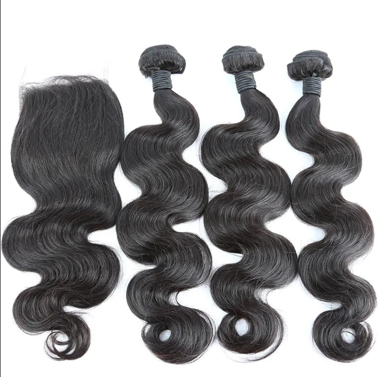 Human Hair Cut From One Donor, Indian Hair Braided Body Waves, Black Women Wholesale Set