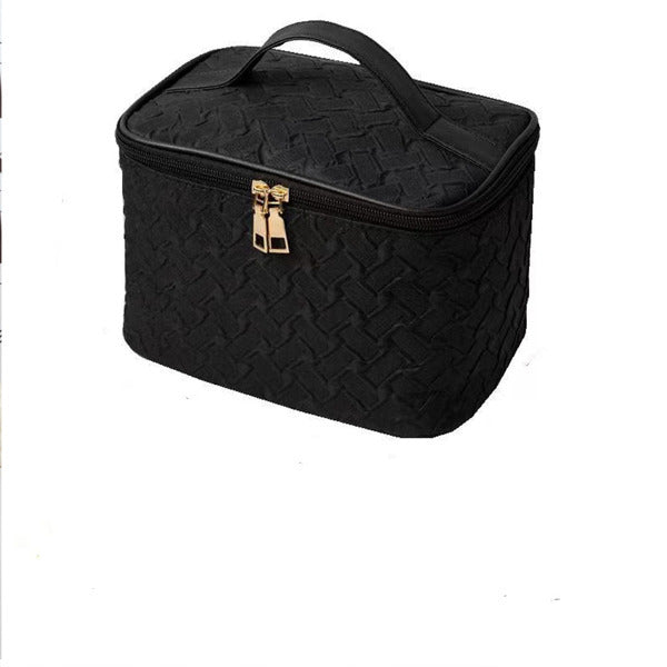 Black Premium Large Capacity Portable Travel Cosmetic Bag