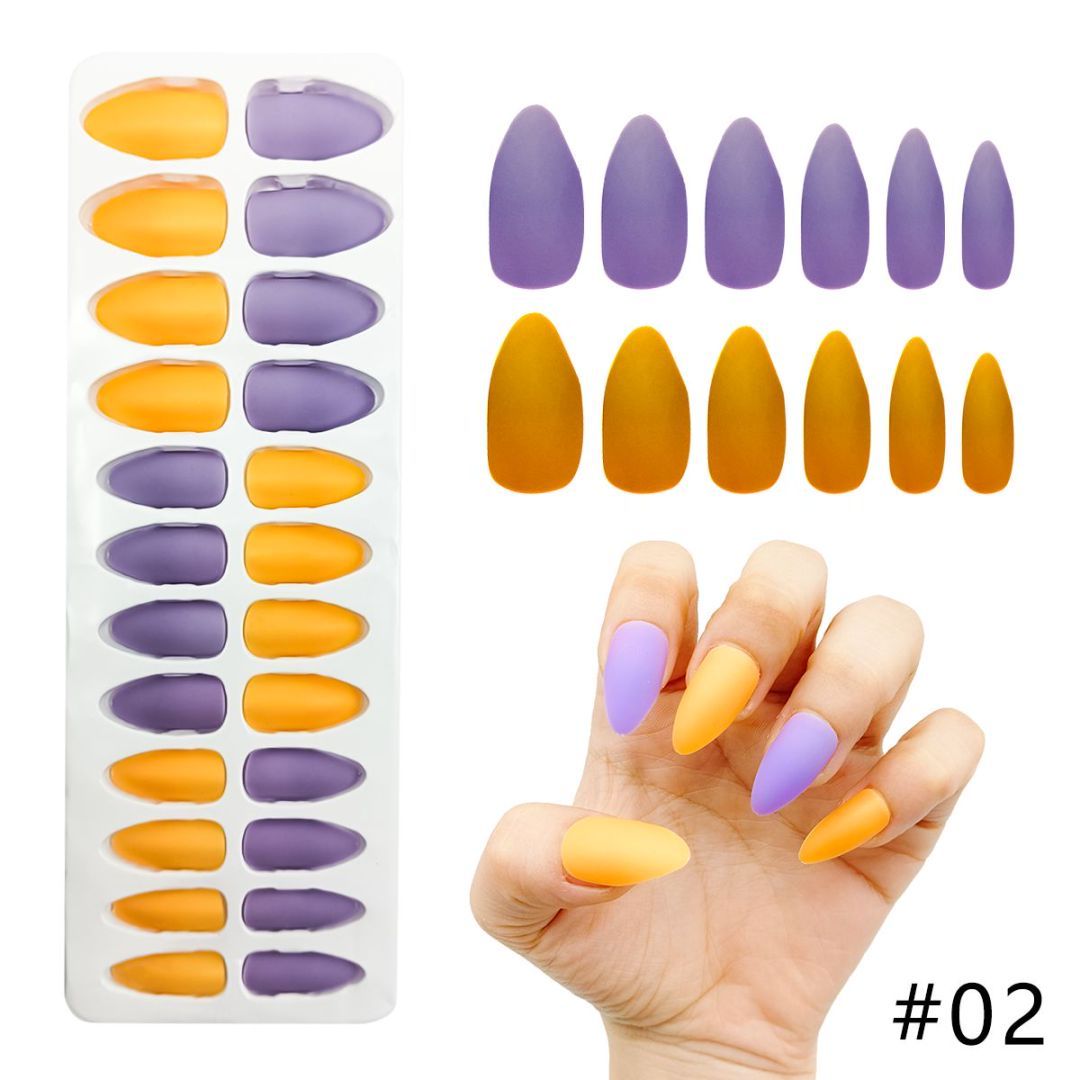 24 Pieces Of L-3 Matte Nails