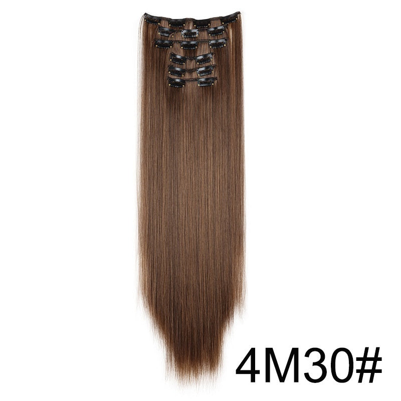 Wig Extensions 6-piece Set, Long Straight Hair