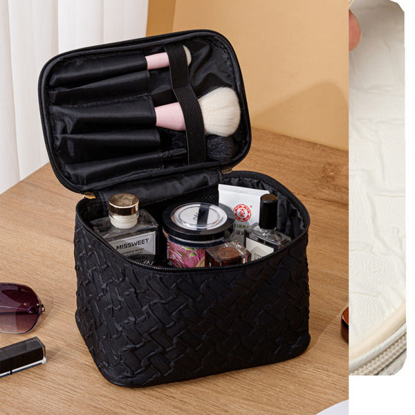 Black Premium Large Capacity Portable Travel Cosmetic Bag